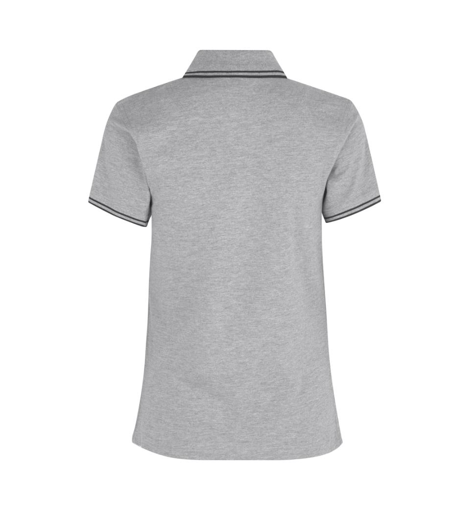 Kontrastowa koszulka polo | stretch | damska