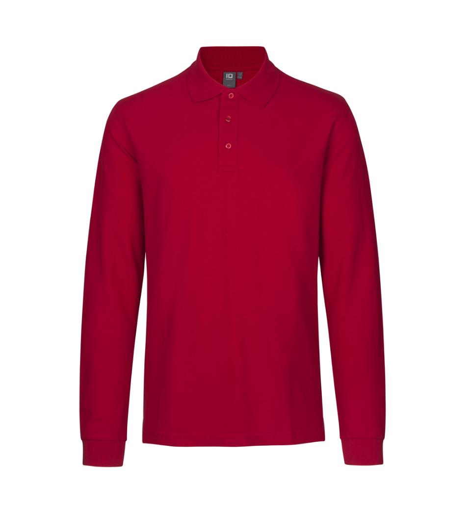 Long-sleeved polo shirt | stretch