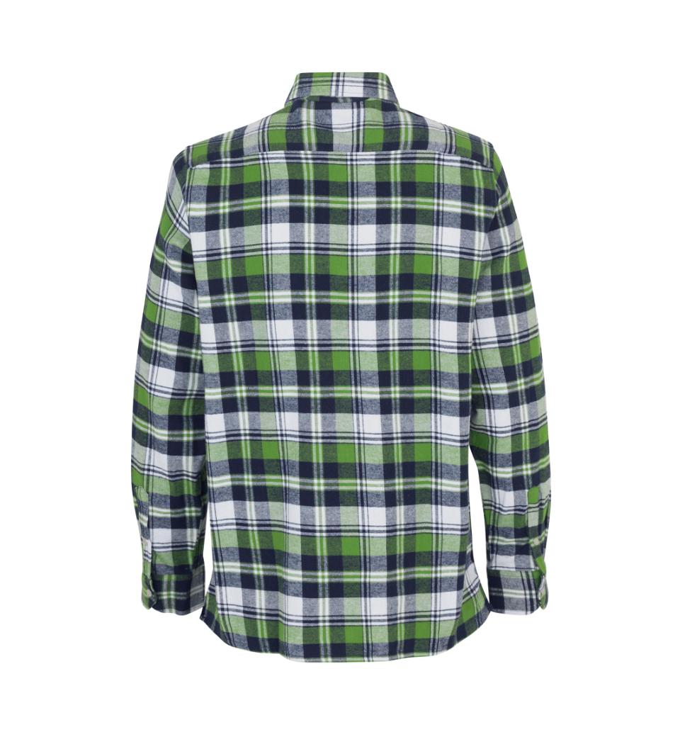 Green leaf-skjorta | tryckknapp