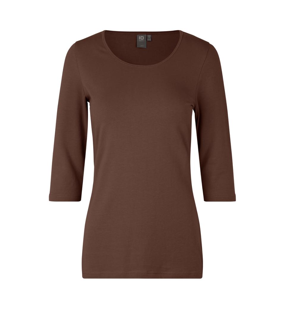 Stretch T-shirt | ¾ ærmet | dame