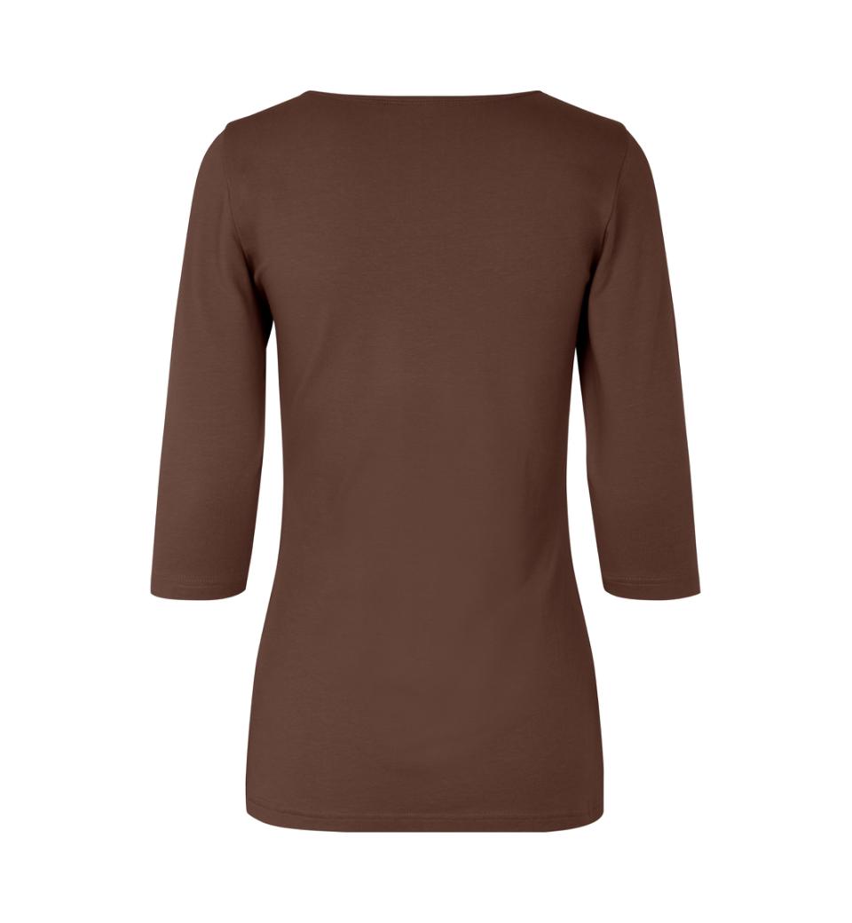 Stretch T-shirt | ¾ ærmet | dame